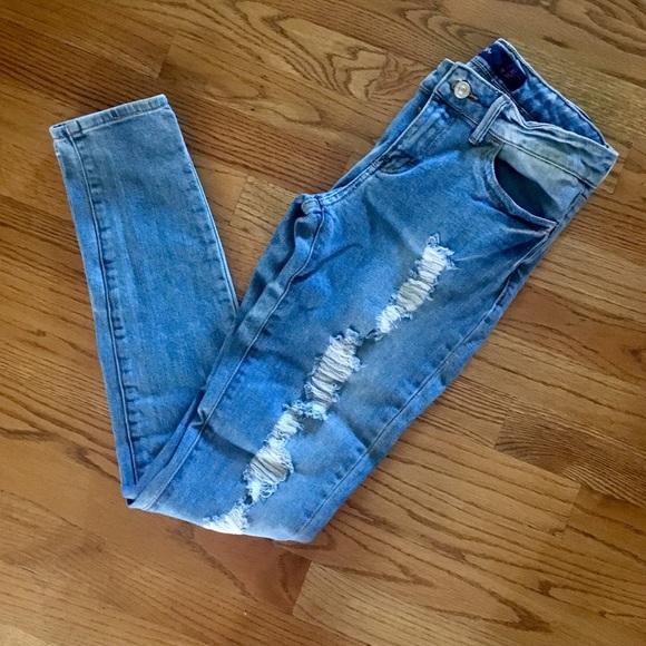 Just USA Denim - Just USA Distressed skinny jeans Just USA Denim - Just USA Distressed skinny jeans